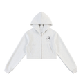 Essential Cropped Zip-Up Hoodie