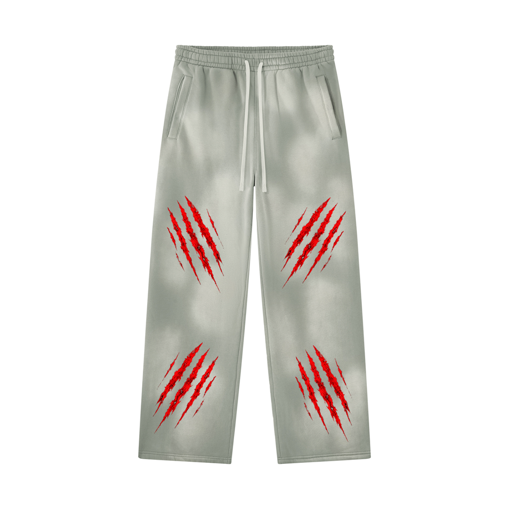 Unisex Sunfade Wide Leg Fleece Sweatpants