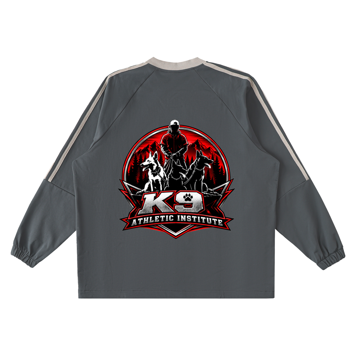 Color-Block V-Neck Long-Sleeve T-Shirt