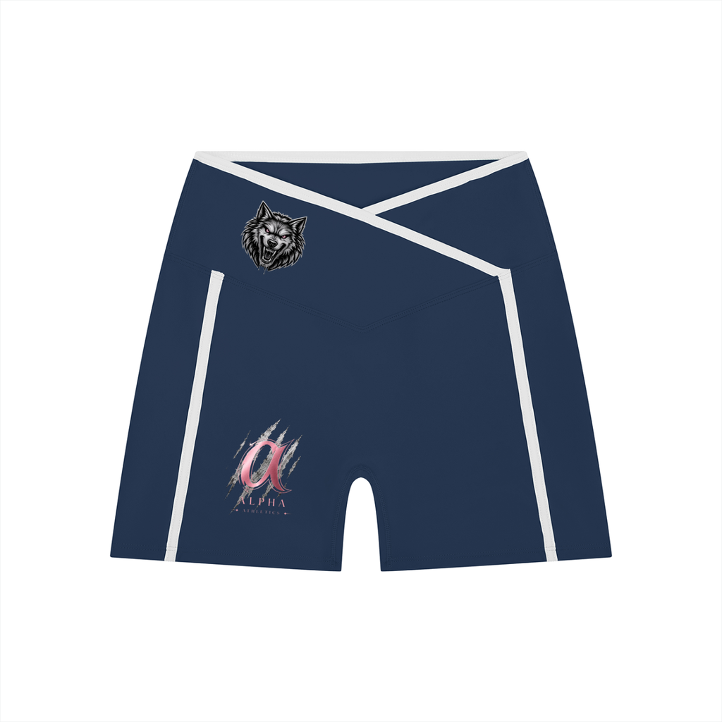 Women’s High Rise Color Block Alpha Yoga Shorts
