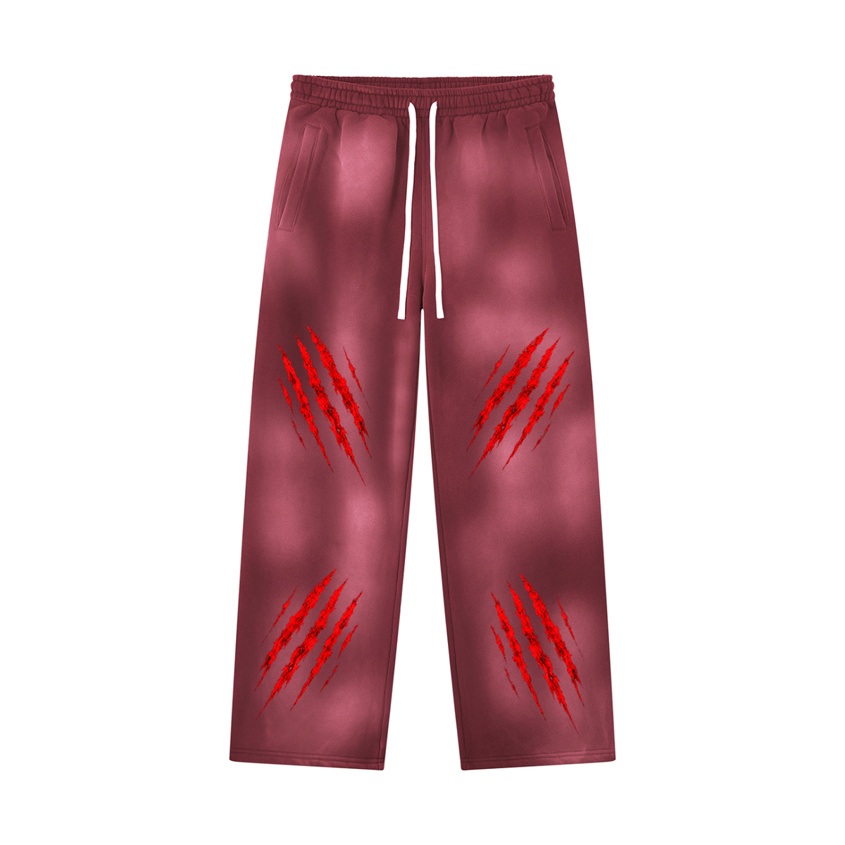 Unisex Sunfade Wide Leg Fleece Sweatpants