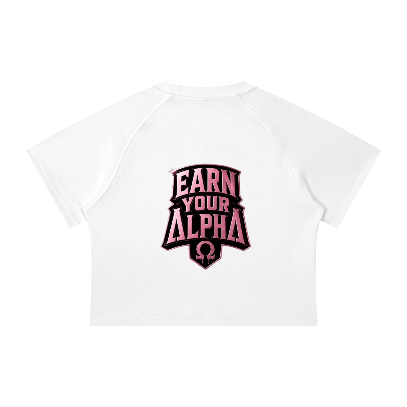 Women's Mineral Wash Raglan Crop T-Shirt