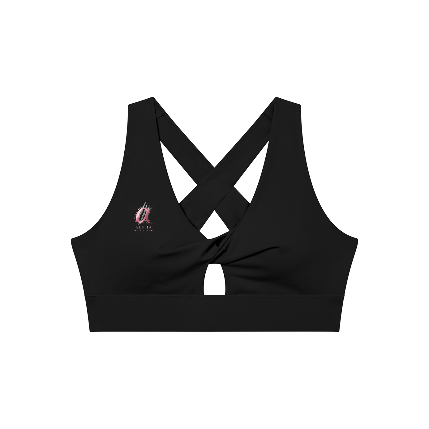 Women's Twist Front V-Neck Alpha Sports Bra