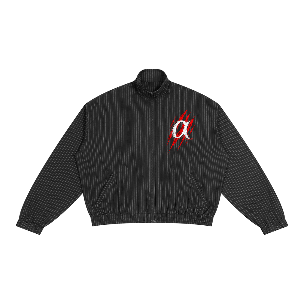 Unisex Striped Full-Zip Track Jacket