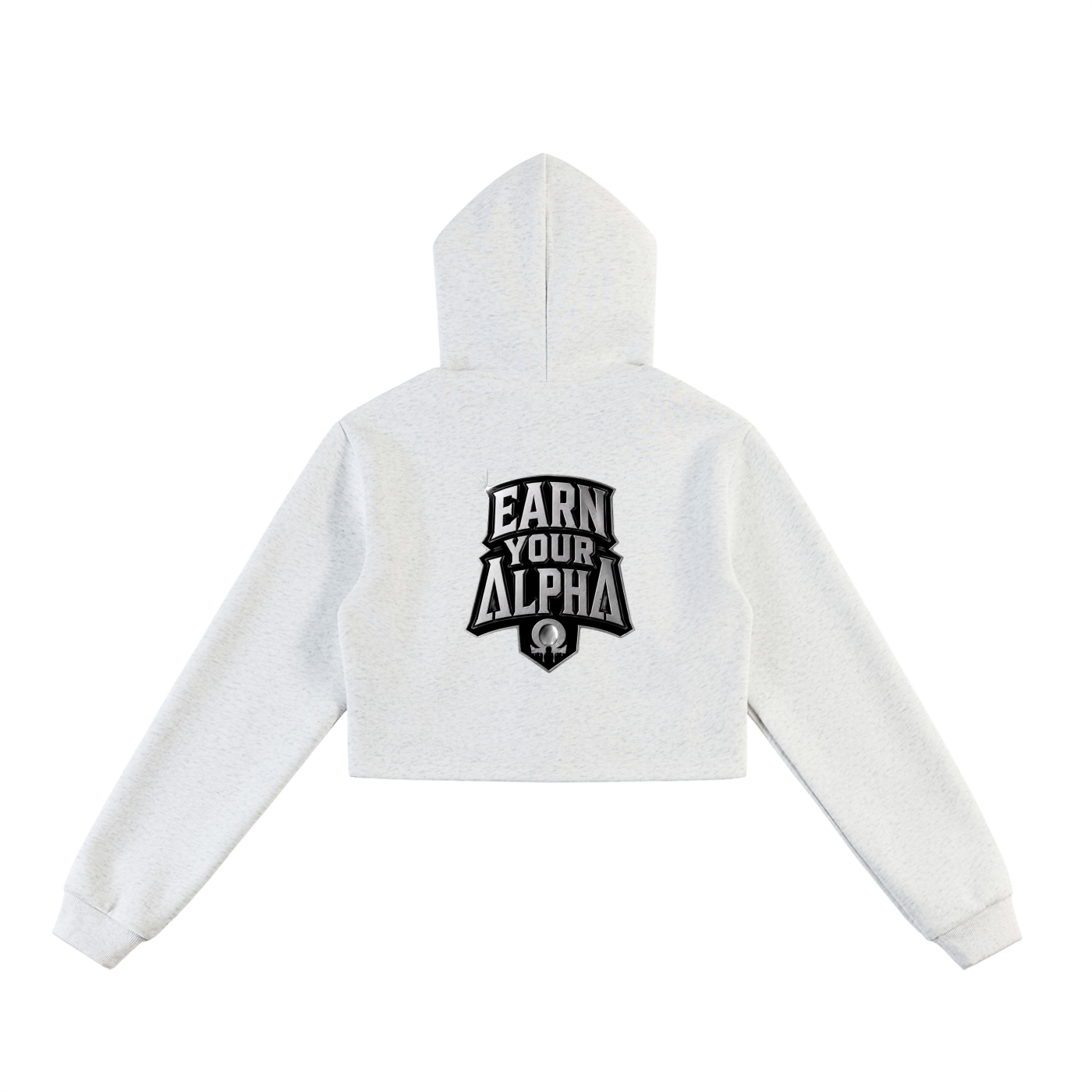 Essential Cropped Zip-Up Hoodie