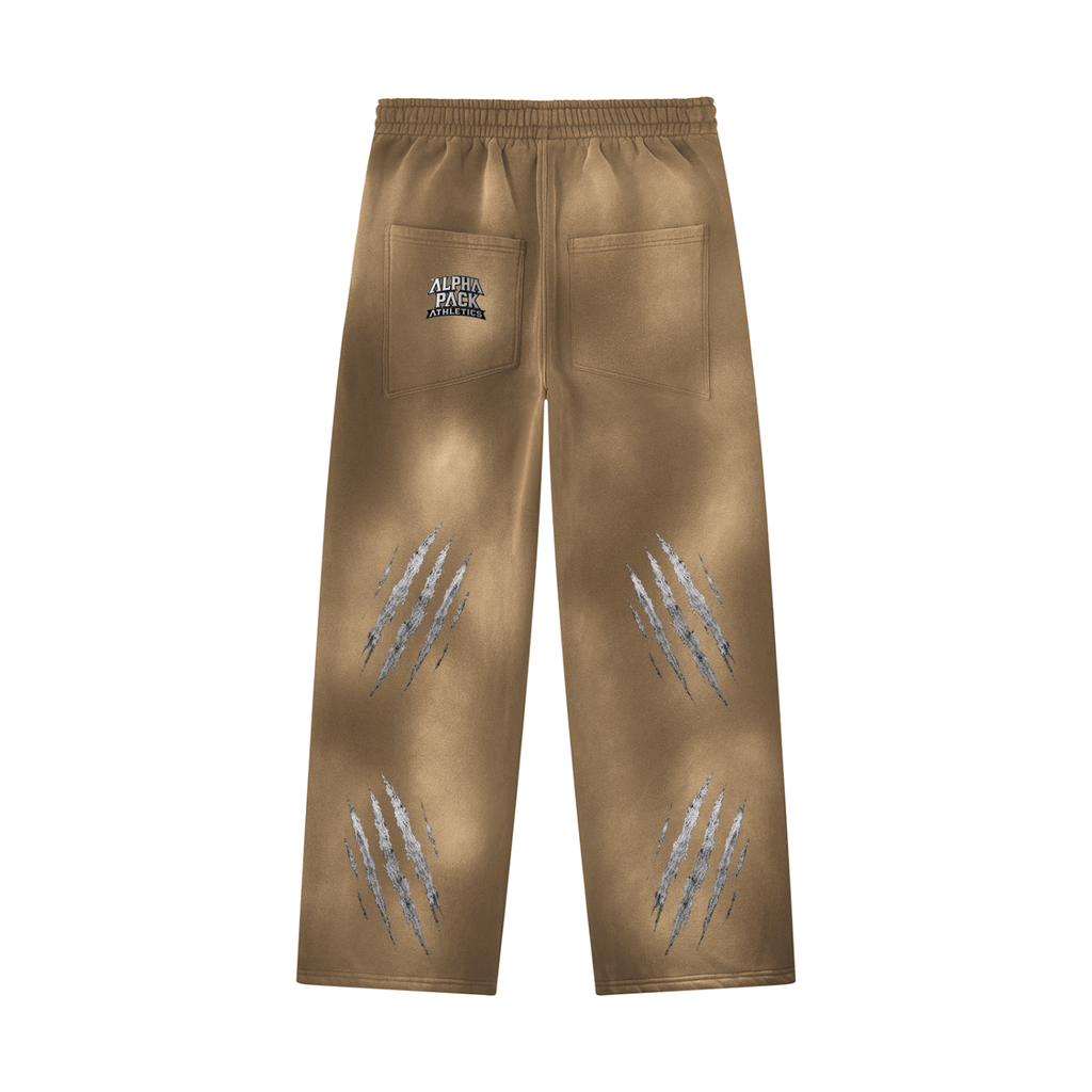 Unisex Sunfade Wide Leg Fleece Sweatpants