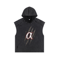 Snow Washed Boxy Hooded Tank Top