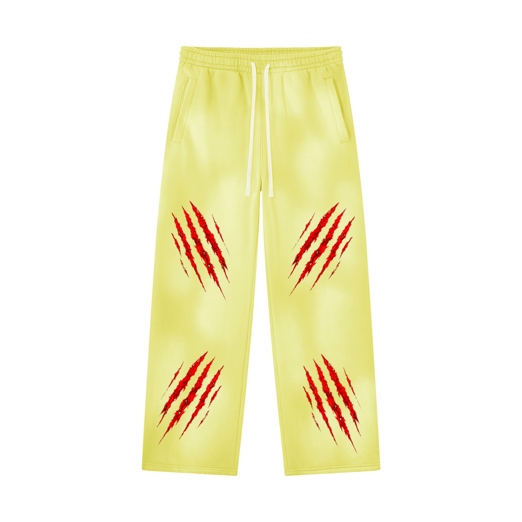 Unisex Sunfade Wide Leg Fleece Sweatpants