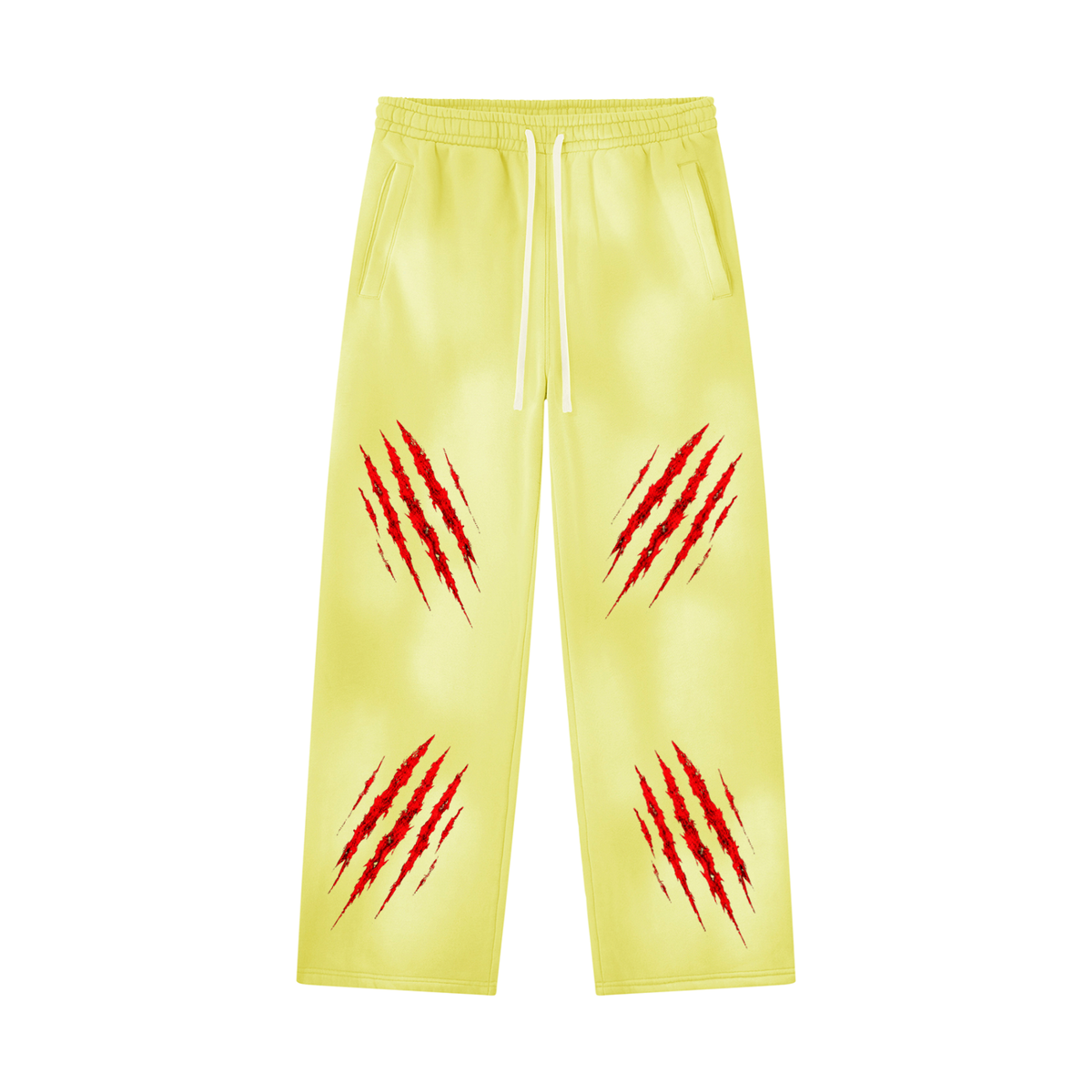 Unisex Sunfade Wide Leg Fleece Sweatpants