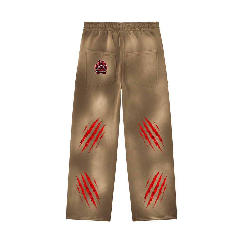 Unisex Sunfade Wide Leg Fleece Sweatpants