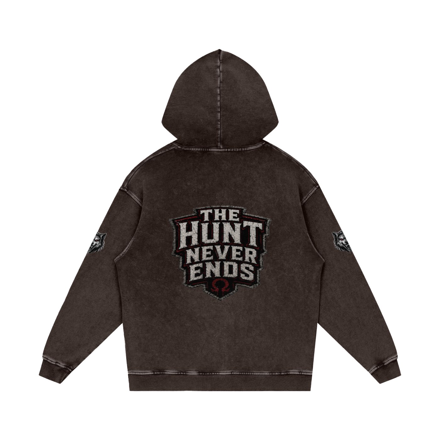 Snow Washed Loose Cotton Hoodie