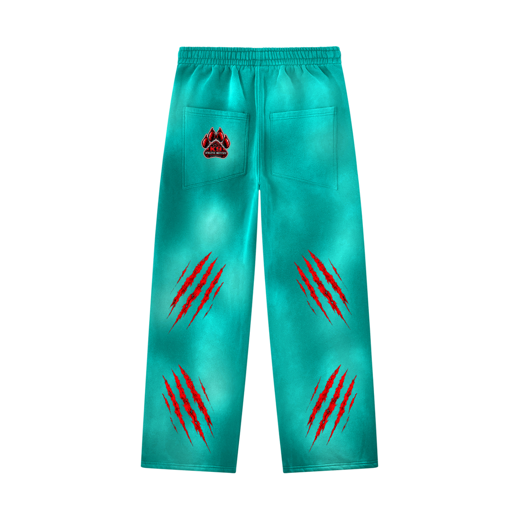 Unisex Sunfade Wide Leg Fleece Sweatpants