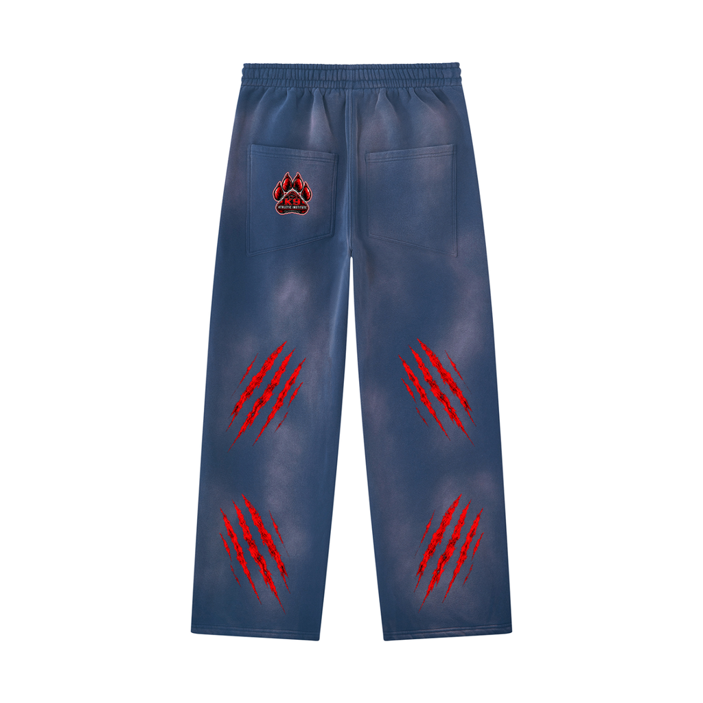 Unisex Sunfade Wide Leg Fleece Sweatpants