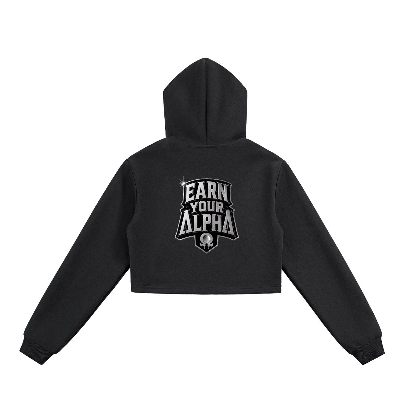Essential Cropped Zip-Up Hoodie
