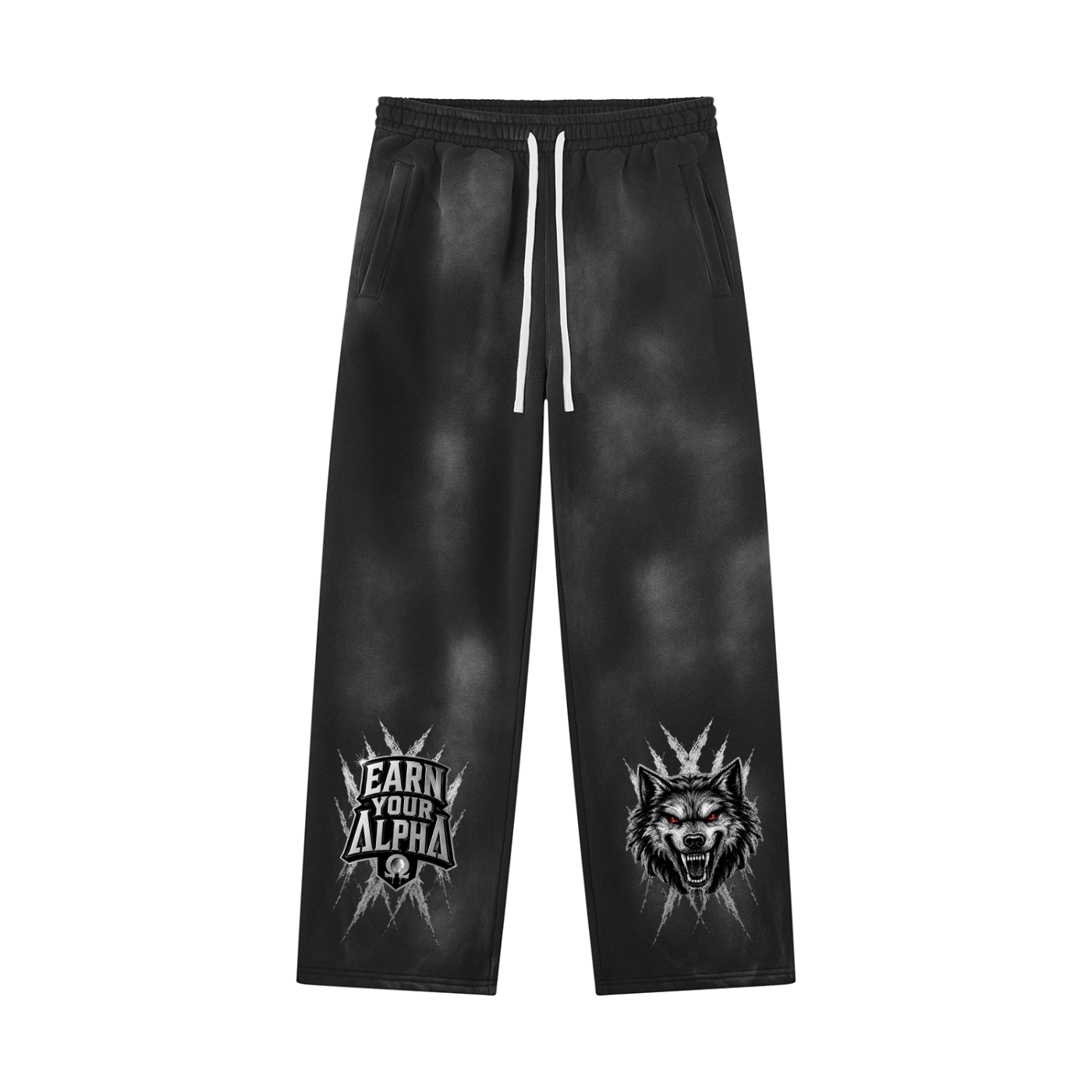 Unisex Sunfade Wide Leg Fleece Sweatpants
