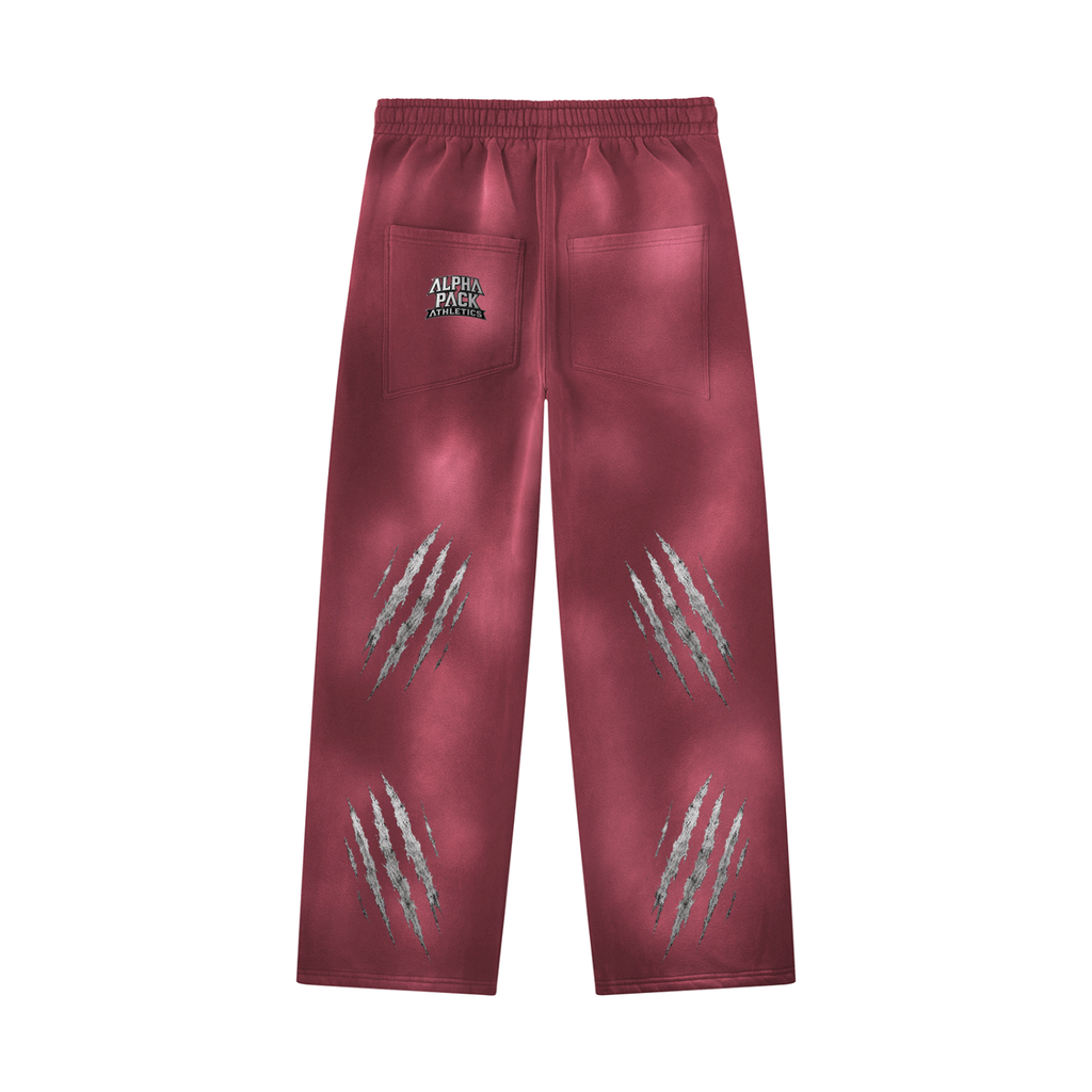 Unisex Sunfade Wide Leg Fleece Sweatpants