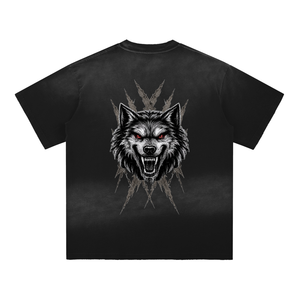 Sun Fade Hand-Frayed Cotton T-Shirt