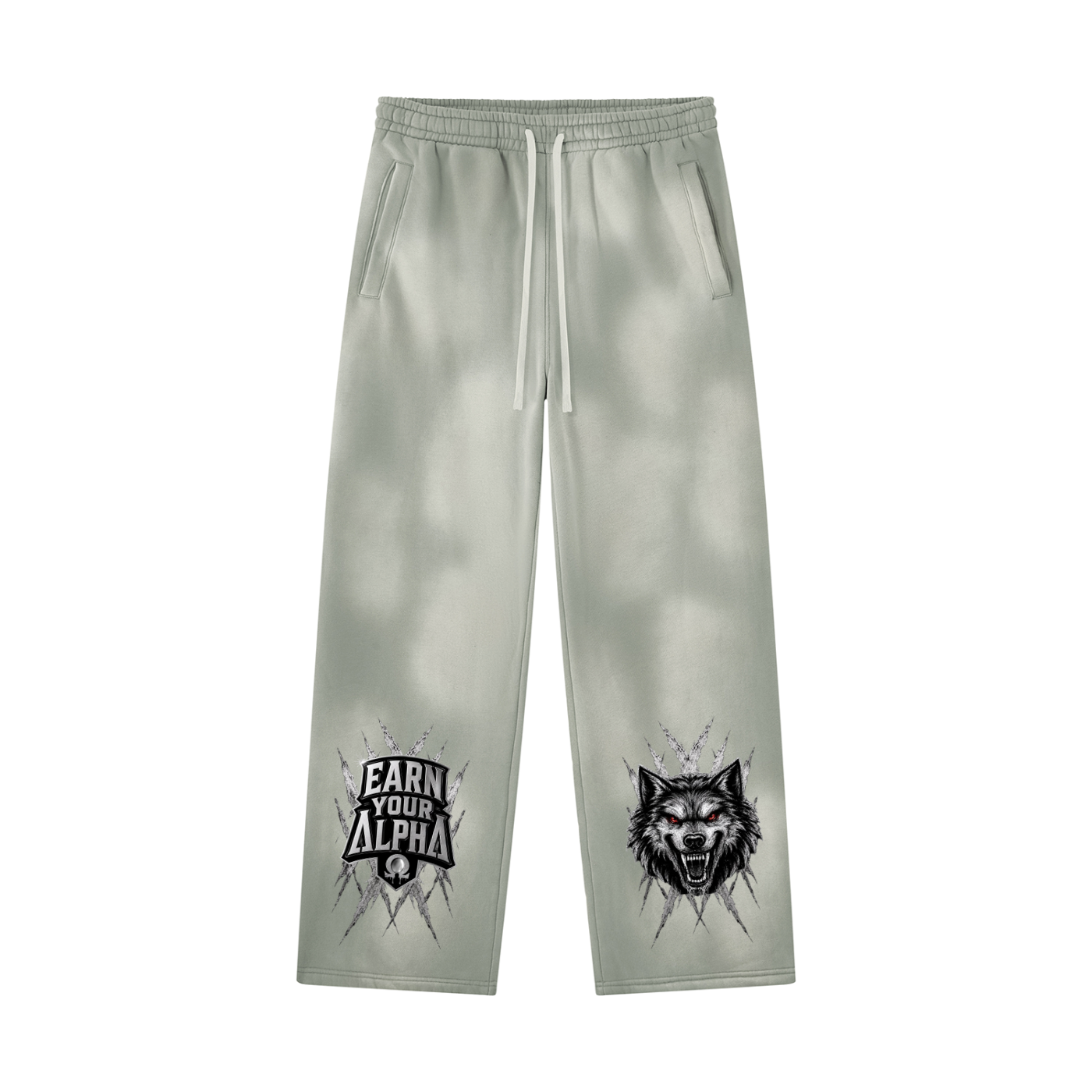 Unisex Sunfade Wide Leg Fleece Sweatpants
