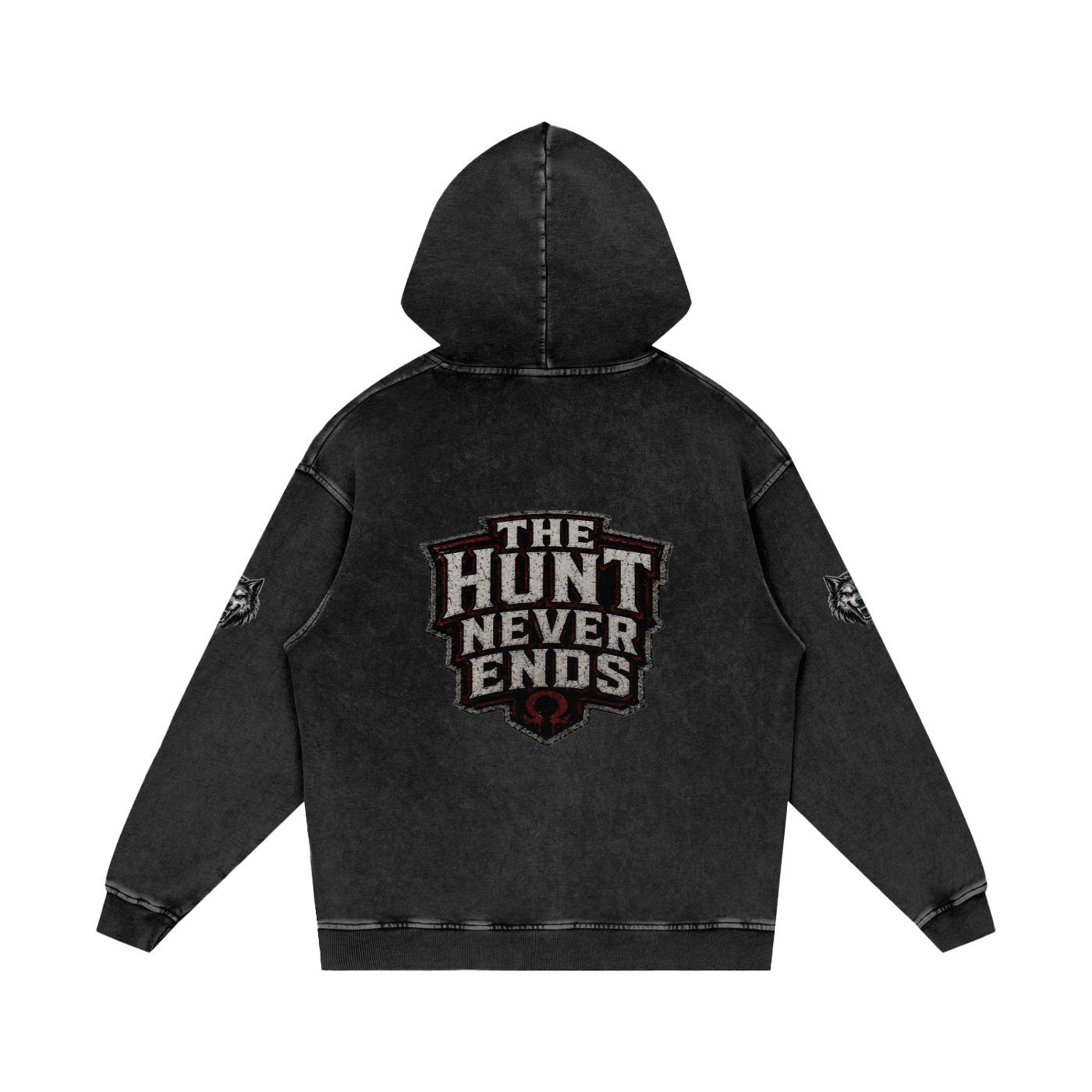 Snow Washed Loose Cotton Hoodie