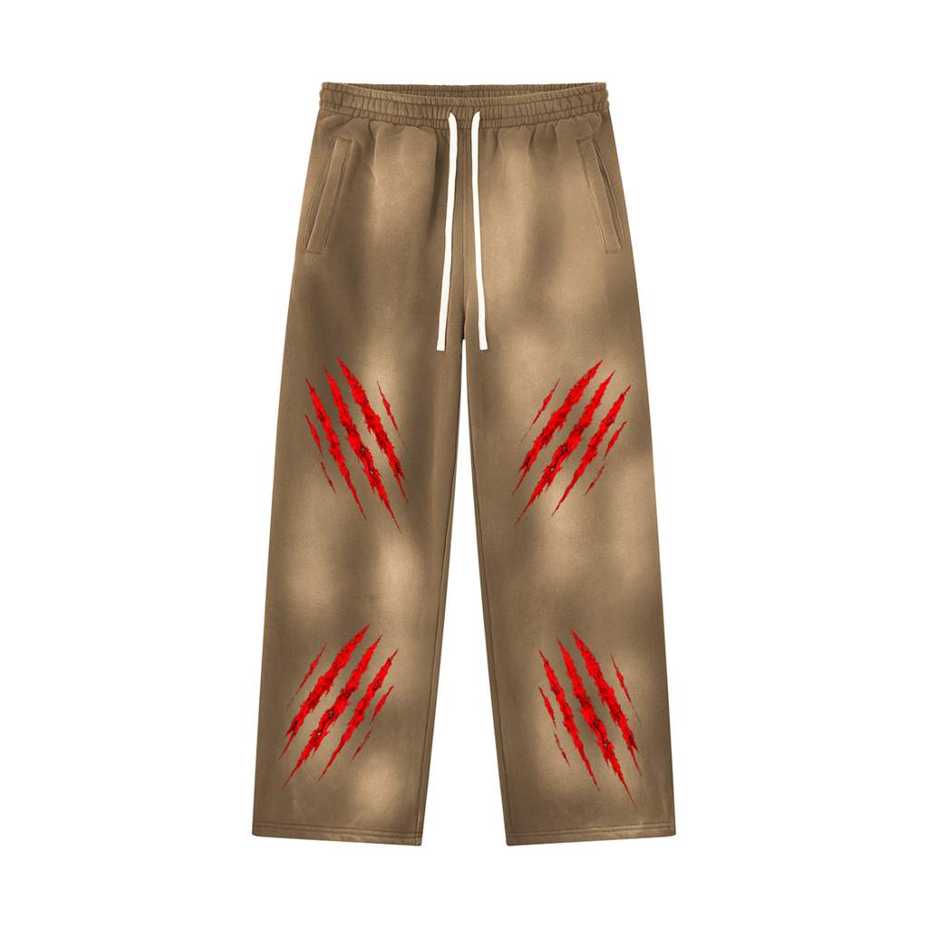 Unisex Sunfade Wide Leg Fleece Sweatpants