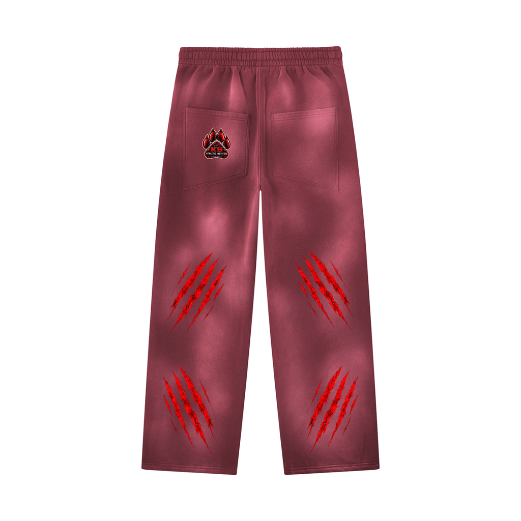 Unisex Sunfade Wide Leg Fleece Sweatpants