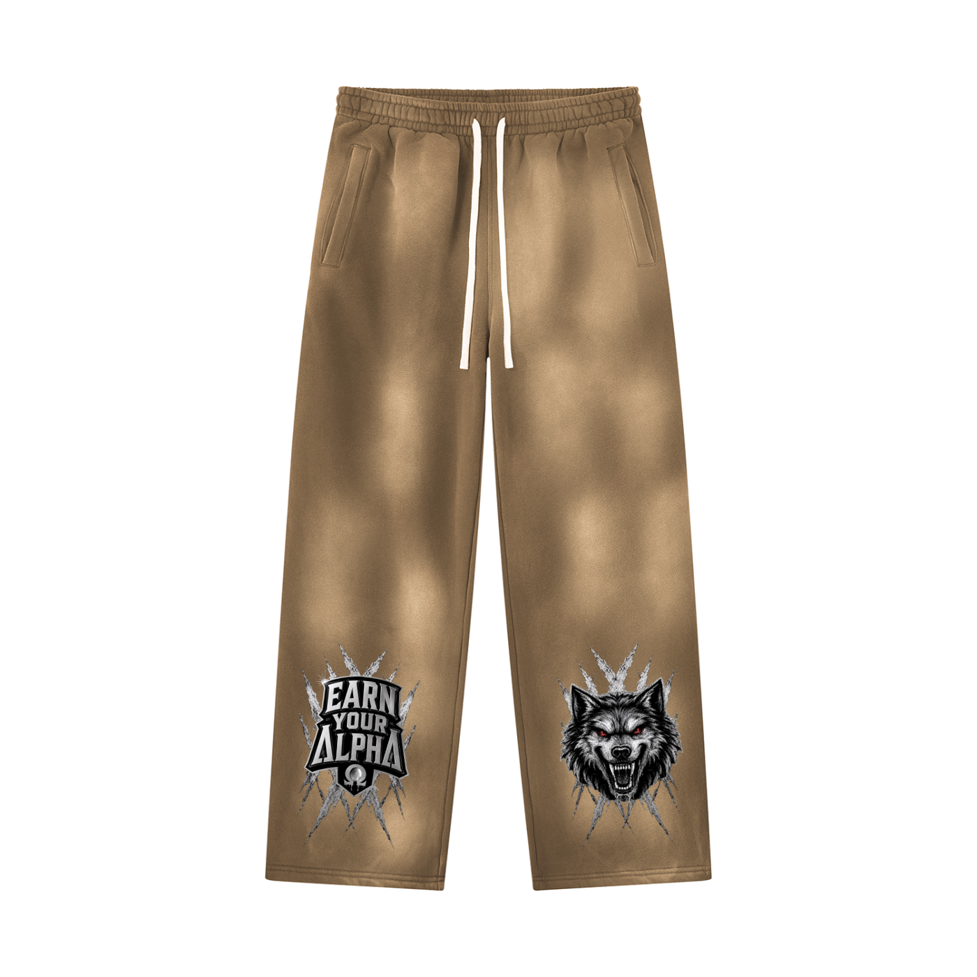 Unisex Sunfade Wide Leg Fleece Sweatpants