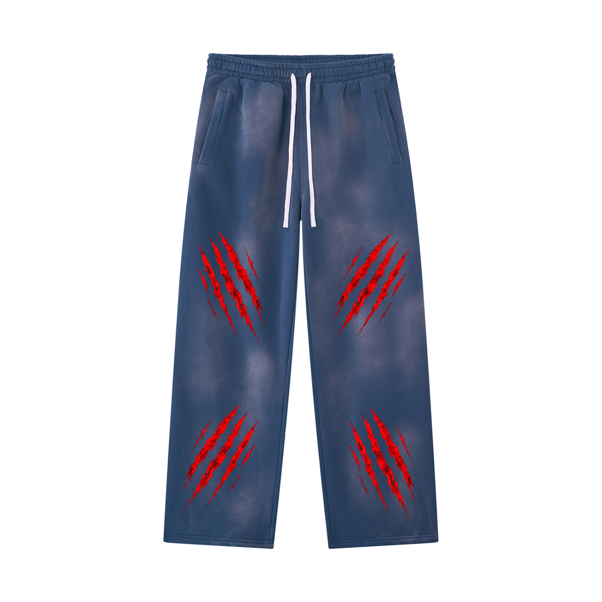 Unisex Sunfade Wide Leg Fleece Sweatpants