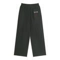Unisex Striped Pleated Pants