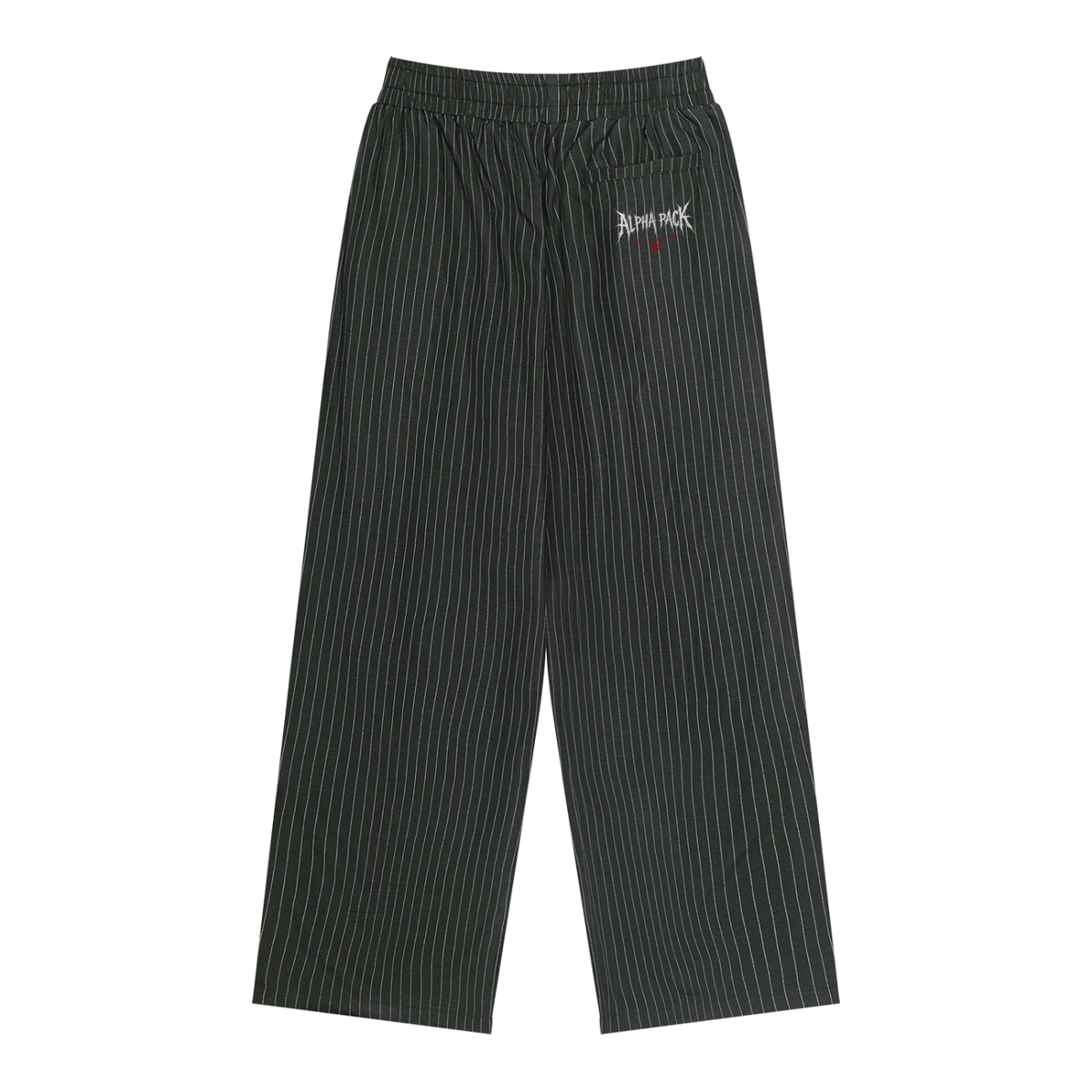 Unisex Striped Pleated Pants
