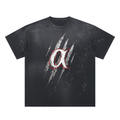 Hand-Frayed Sunfade Paint Splatter T-Shirt