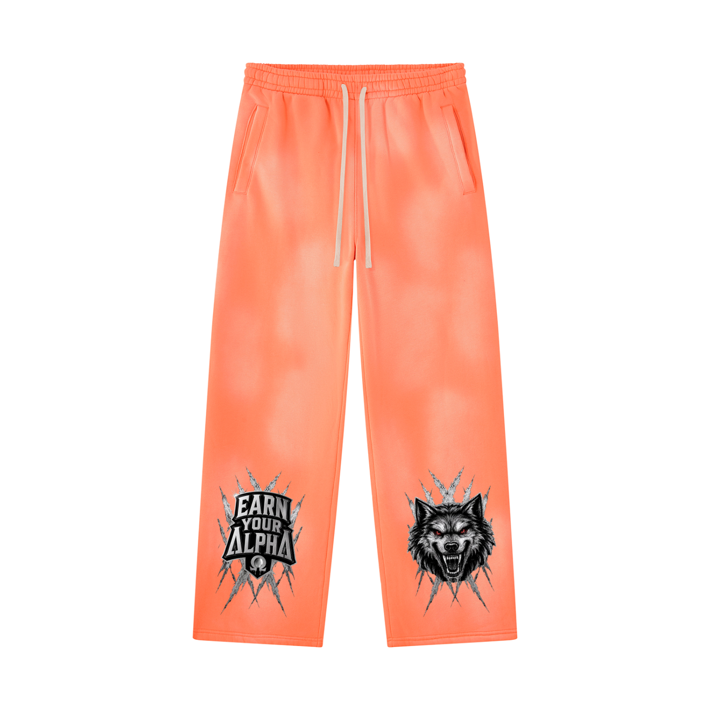 Unisex Sunfade Wide Leg Fleece Sweatpants